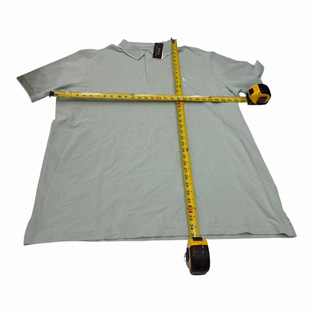 Polo Ralph Lauren Men's Classic Fit Mesh Mint Green Polo Shirt 3XLT NWT